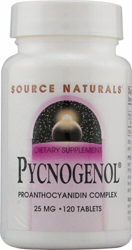 Source Naturals Pycnogenol Tablets 25mg Perspective: front