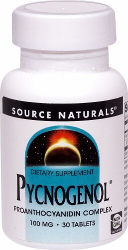 Source Naturals Pycnogenol Tablets 100mg Perspective: front