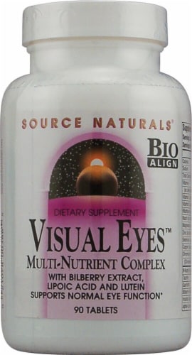 Source Naturals Visual Eyes Multi-Nutrient Complex Tablets Perspective: front