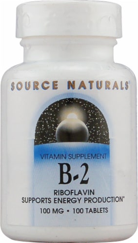 Source Naturals B-2 Riboflavin Tablets 100mg Perspective: front