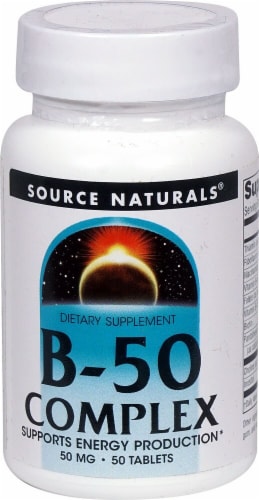 Source Naturals B-50 Complex Tablets 50mg Perspective: front
