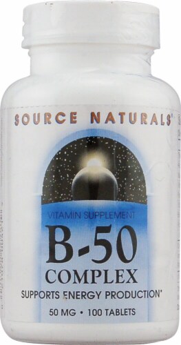 Source Naturals B-50 Complex Tablets 50mg Perspective: front
