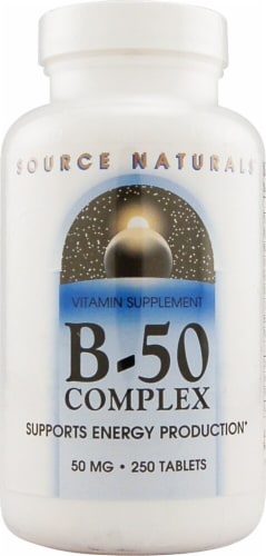 Source Naturals B-50 Complex Tablets 50mg Perspective: front