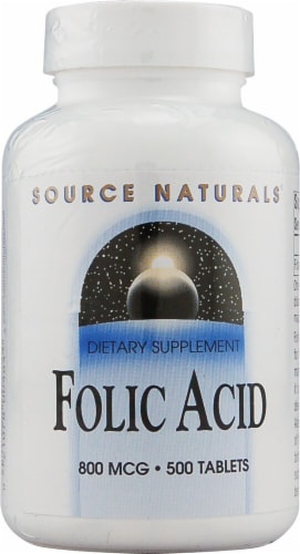 Source Naturals  Folic Acid Perspective: front