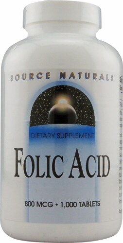 Source Naturals  Folic Acid Perspective: front