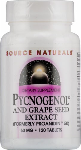 Source Naturals  Pycnogenol® and Grape Seed Extract Perspective: front