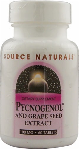 Source Naturals  Pycnogenol® and Grape Seed Extract Perspective: front