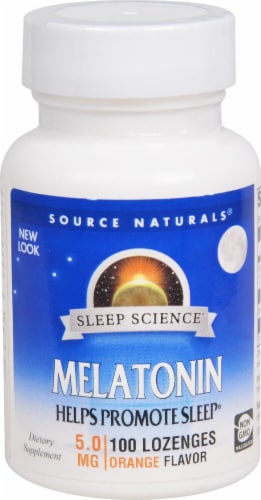 Source Naturals  Melatonin Sublingual   Orange Perspective: front