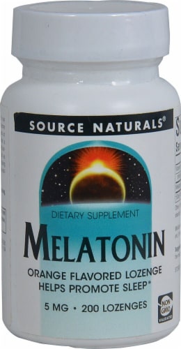 Source Naturals  Melatonin   Orange Perspective: front