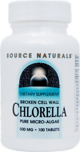 Source Naturals Chlorella 500 mg Dietary Supplement Perspective: front