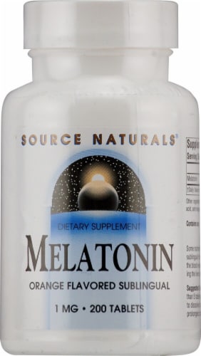 Source Naturals  Melatonin Sublingual   Orange Perspective: front
