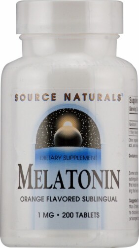 Source Naturals  Melatonin Sublingual   Orange Perspective: front