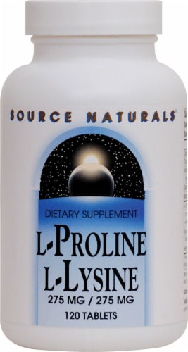 Source Naturals  L-Proline L-Lysine Perspective: front