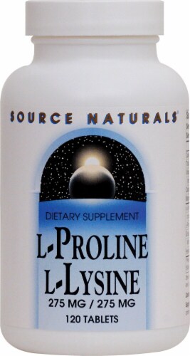 Source Naturals  L-Proline L-Lysine Perspective: front