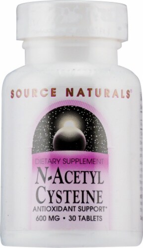 Source Naturals N-Acetyl Cysteine Tablets 600mg Perspective: front