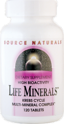 Source Naturals High Bioactivity Life Minerals Tablets Perspective: front