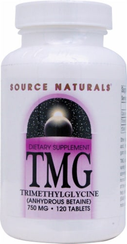 Source Naturals  TMG Trimethylglycine Anhydrous Betaine Perspective: front