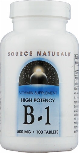 Source Naturals  B-1 High Potency Perspective: front