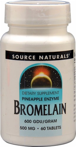 Source Naturals  Bromelain 600 GDU/gram Perspective: front