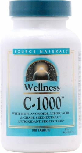 Source Naturals Wellness C-1000 Tablets Perspective: front