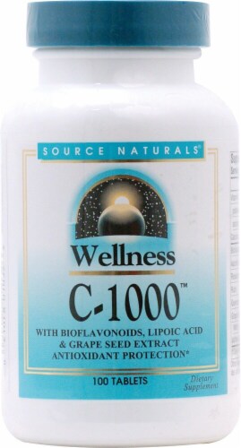 Source Naturals Wellness C-1000 Tablets Perspective: front