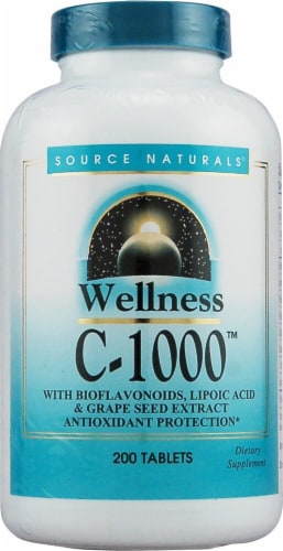 Source Naturals Wellness C-1000 Tablets Perspective: front