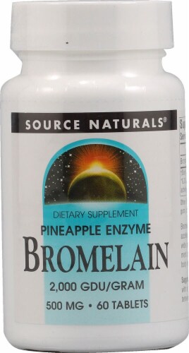 Source Naturals  Bromelain 2000 GDU Perspective: front