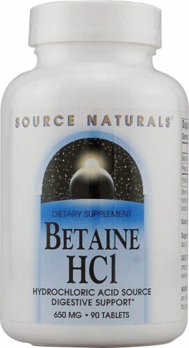Source Naturals  Betaine HCl Perspective: front