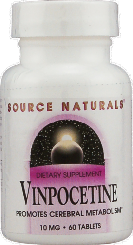Source Naturals Vinpocetine Tablets 10 mg Perspective: front