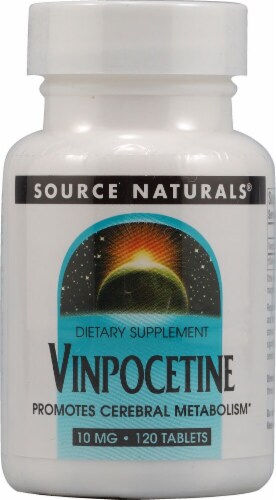 Source Naturals Vinpocetine Tablets 10mg Perspective: front