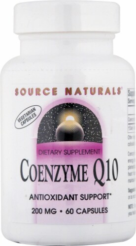 Source Naturals Coenzyme Q10 Capsules 200mg Perspective: front