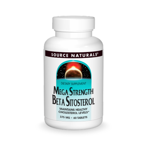 Source Naturals Mega Strength Beta Sitosterol Tablets 375 mg Perspective: front