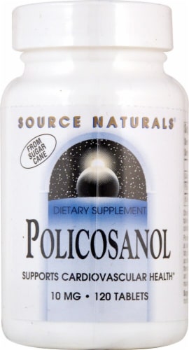 Source Naturals Policosanol Tablets 10mg Perspective: front