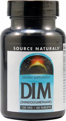 Source Naturals DIM Diindolylmethane Tablets 100mg Perspective: front
