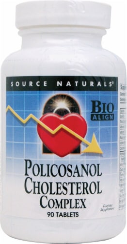 Source Naturals Policosanol Cholesterol Complex Tablets Perspective: front