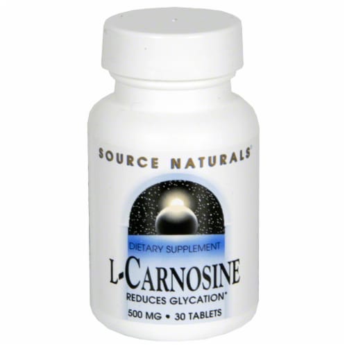 Source Naturals L-Carnosine Tablets 500mg Perspective: front