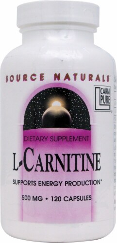 Source Naturals L-Carnitine Capsules 500mg Perspective: front
