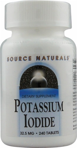 Source Naturals Potassium Iodide Tablets 32.5mg Perspective: front