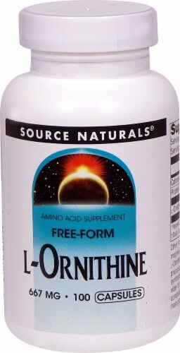 Source Naturals  Free Form L-Ornithine Perspective: front