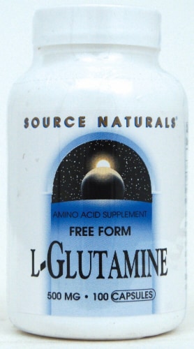 Source Naturals  Free Form L-Glutamine Perspective: front