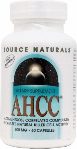 Source Naturals  AHCC® with Bioperine Perspective: front