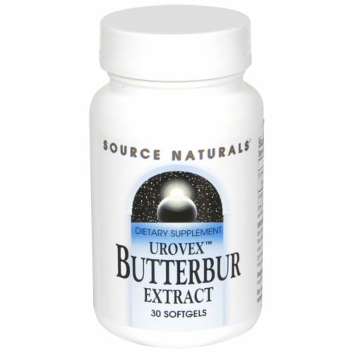 Source Naturals Urovex Butterbur Extract 50 mg Softgels Perspective: front