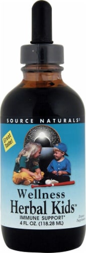 Source Naturals  Wellness Herbal Kids™ Liquid   Peppermint Perspective: front