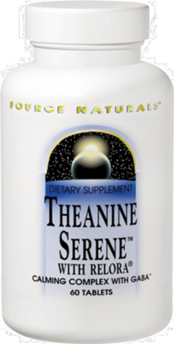 Source Naturals Theanine Serene with Relora Tablets Perspective: front