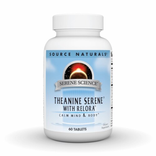 Source Naturals Theanine Serene with Relora Tablets Perspective: front