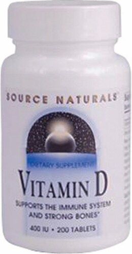 Source Naturals Vitamin D-3 Tablets 400IU Perspective: front