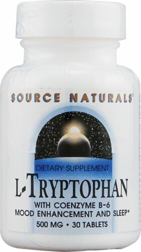 Source Naturals  L-Tryptophan with Coenzyme B-6 Perspective: front