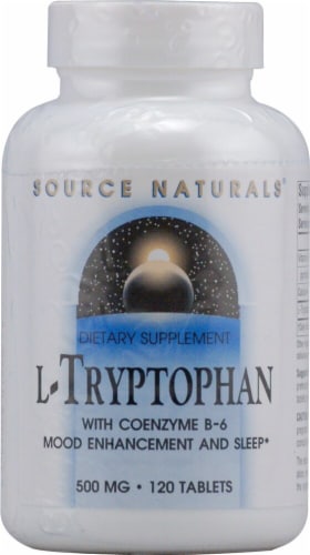 Source Naturals  L-Tryptophan with Coenzyme B-6 Perspective: front