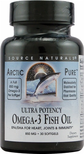 Source Naturals  ArcticPure® Ultra Potency Omega-3 Fish Oil Perspective: front