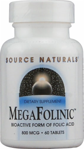 Source Naturals  MegaFolinic™ Perspective: front